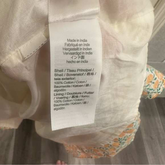 J Crew Peach Print Dress XL EUC - Picture 9 of 9